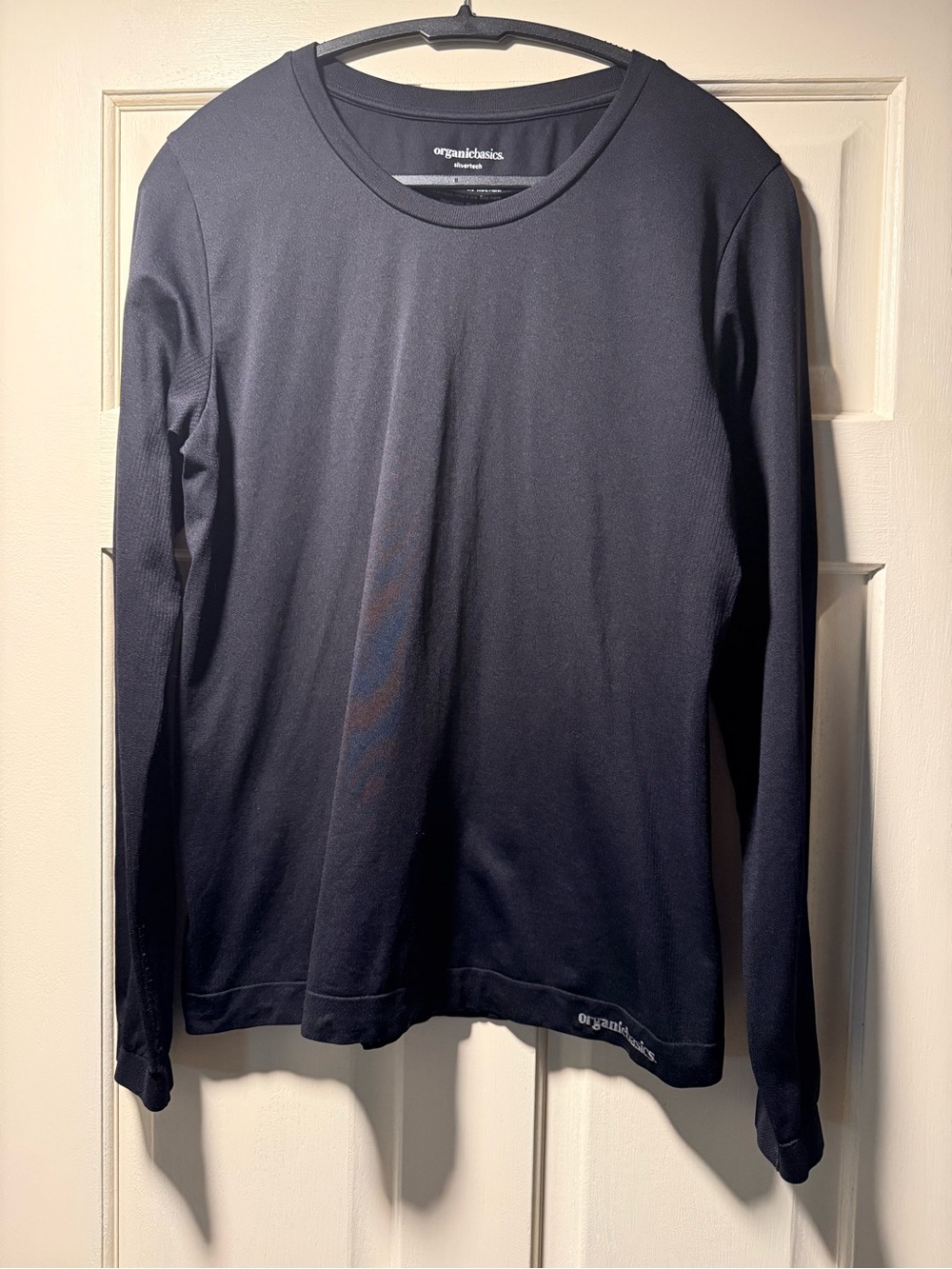 Organic Basics SilverTech Black Long Sleeve Performance Shirt